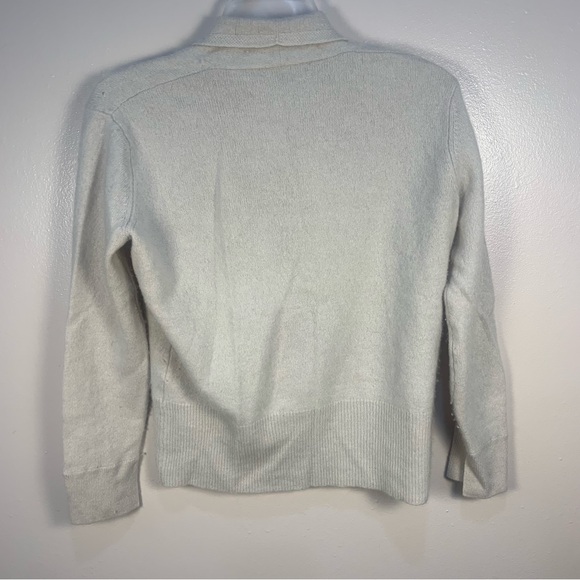 Saks Fifth Avenue 100% Cashmere Wrap Front Pullover Sweater - Picture 8 of 13